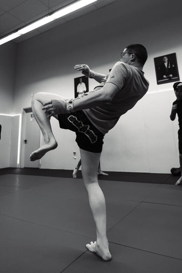 Muay Thai kickboxing training at Island City Jiu-Jitsu in Alameda