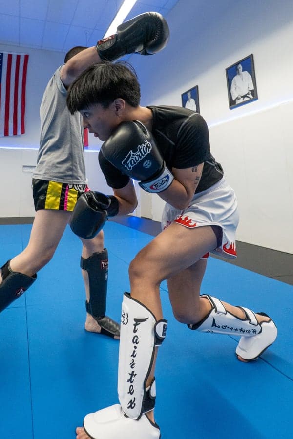 Muay Thai kickboxing training at Island City Jiu-Jitsu in Alameda