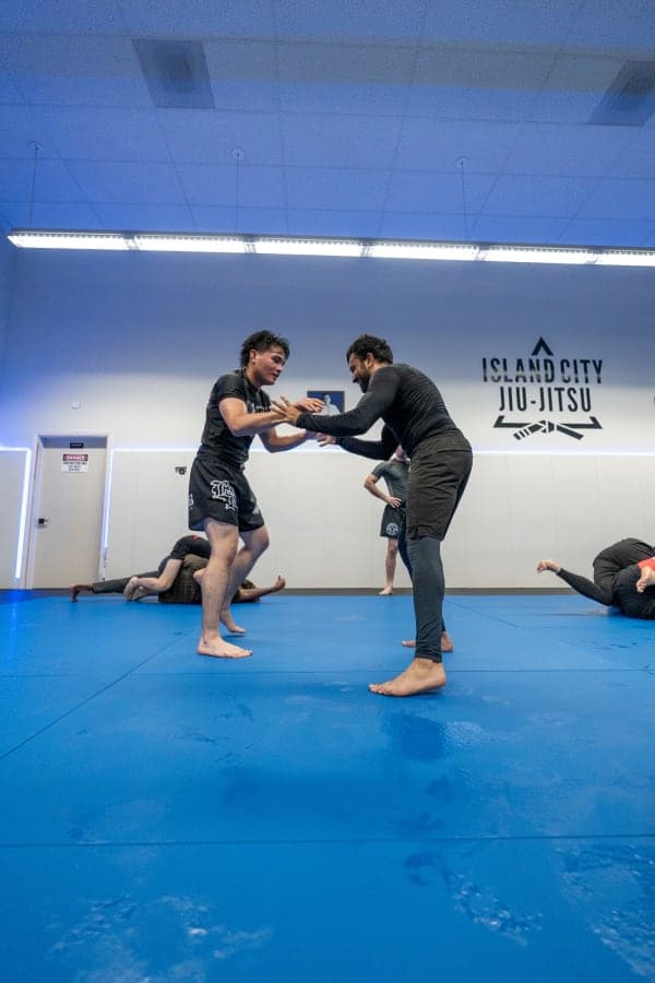 No-gi Brazilian Jiu-Jitsu training at Island City Jiu-Jitsu in Alameda