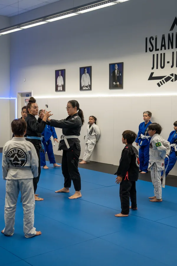 Youth Brazilian Jiu-Jitsu class at Island City Jiu-Jitsu in Alameda