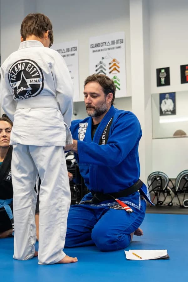 Youth Brazilian Jiu-Jitsu class at Island City Jiu-Jitsu in Alameda